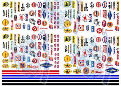 Waterslide Racing Decals Custom Hotwheels Model Cars