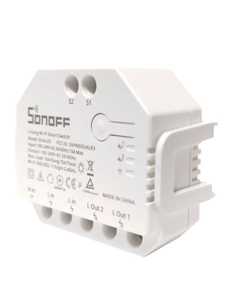 Sonoff dual R2 control a linee separate