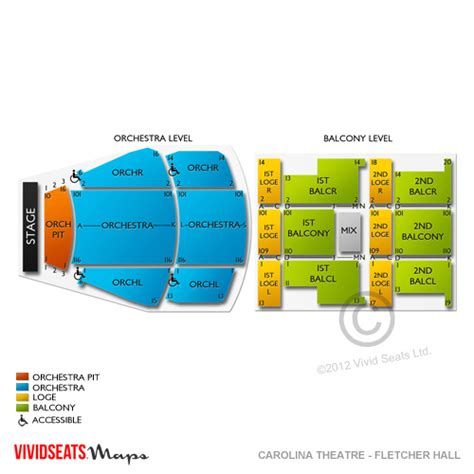 Carolina Theatre Fletcher Hall Seating Chart Vivid Seats Seating