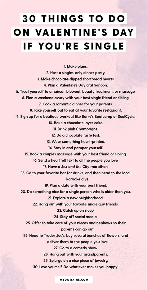 Things To Do When You Re Single On Valentine S Day Valentines For