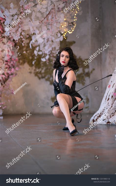 Hot Sex Mistress Black Retro Lingerie Stock Photo 1331990114 Shutterstock