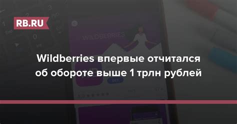 Wildberries впервые отчитался об обороте выше 1 трлн рублей | RB.RU