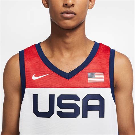 Promo Nike Men Basketball Usa (home) Jersey Basket Pria [cq0147-100