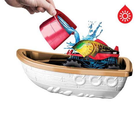 Hot Wheels Track Monster Trucks Timsahtan Ka Renk De I Tiren Oyun Seti Hgv