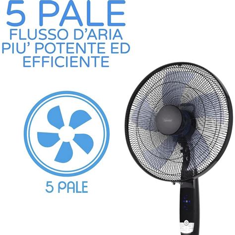 Ventilatore A Piantana Bimar AMA 12 Elettronico Silente Telecomando 40 Cm