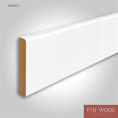 MDF Round Skirting White Primed 144mm CraftedForLife