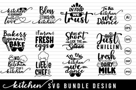 Funny Kitchen Svg Bundle Graphic By Designcreator99 · Creative Fabrica