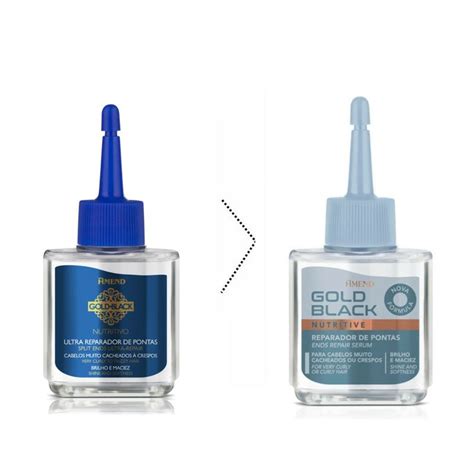 Melhor Reparador De Pontas - Reparador de Pontas Amend Gold Black Nutritive 30ml