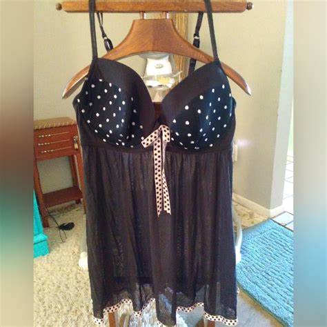 Cacique Intimates Sleepwear Cacique Black Lingerie Top Sz Poshmark