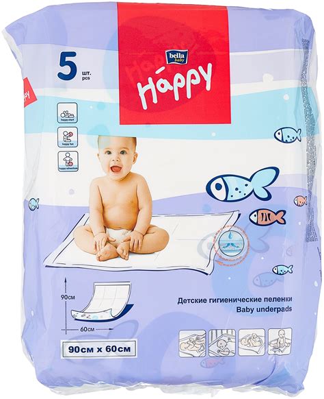 Одноразовые пеленки Bella Baby happy 60x90 — купить по выгодной цене на ...