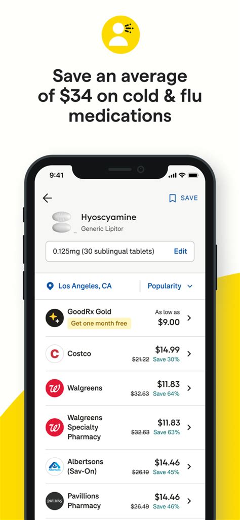 Goodrx Prescription Coupons Goodrx是一款处方应用程序，可查找处方药优惠券和折扣，如