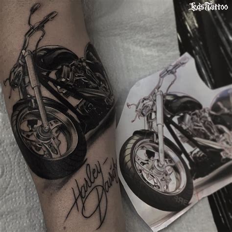 Tatuagem Harley Davidson Realista Feita Pelo Artista Danilo Sforza