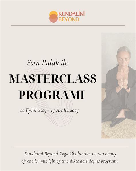 esra pulak ile masterclass programi