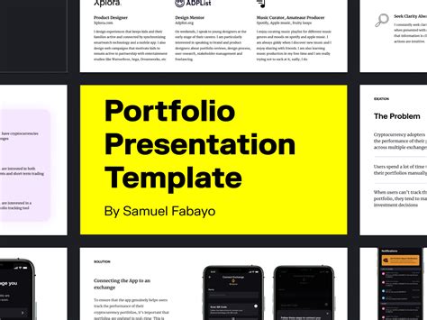 Portfolio Presentation Template For Interviews Figma