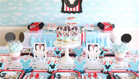 Mickey Mouse Birthday Party Ideas 1st Birthday For Bios Pics