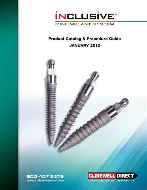 Inclusive Mini Implant System Product Catalog Glidewell Dental Labs