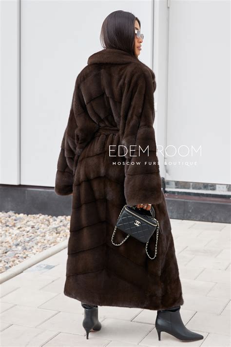 Заказать Удлинённую норковую шубу с доставкой | Артикул: 18024-130-UG