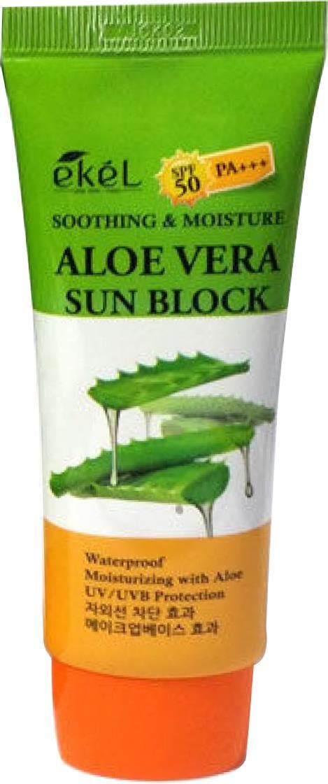 Крем солнцезащитный с алоэ Ekel Soothing And Moisture Aloe Vera Sun ...