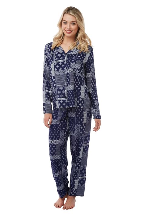Camille Camille Womens Printed Viscose Pyjama Sets Camille From Camille Lingerie Uk
