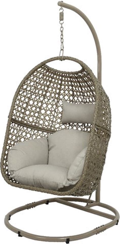 Hangstoel Egg Chair Royan Wicker Beige Bol