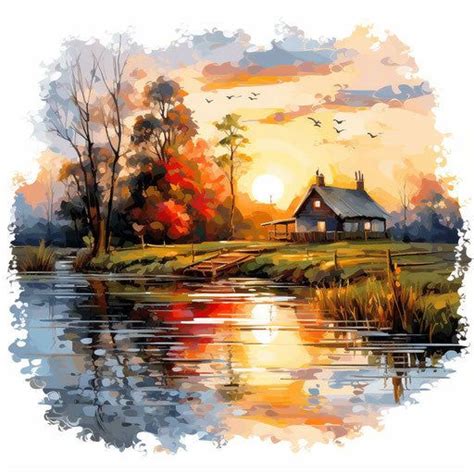 Morning Clipart High Def Vector In Oil Painting Style 4K Nel 2024