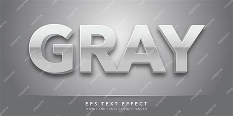 premium vector gray editable text effect