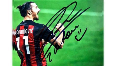 Zlatan Ibrahimovic Signed Photograph Charitystars