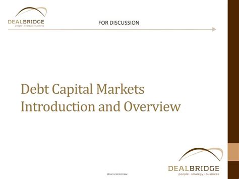 Ppt Debt Capital Markets Introduction And Overview Powerpoint