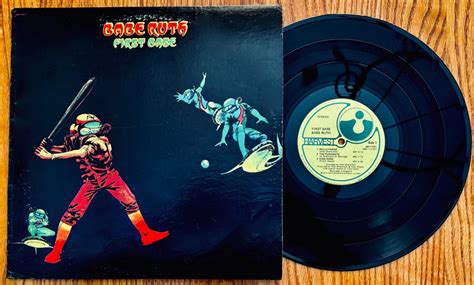 BABE RUTH First Base Near Mint 1973 DJ Promo Hard Rock Album HARVEST