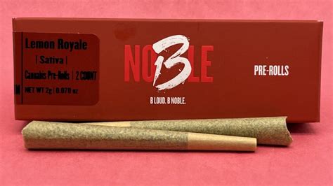 Review B Noble Lemon Royale Pre Rolls By Curaleaf Illinois News Joint