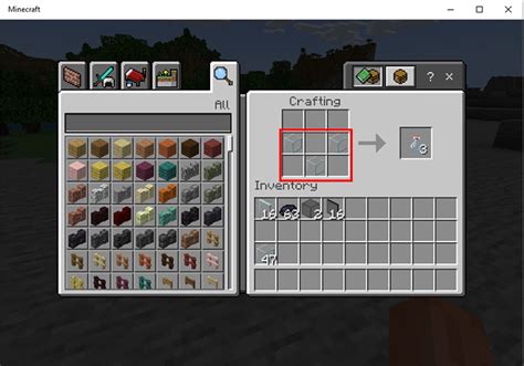 how to make.glass minecraft