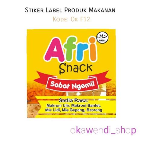 Desain Stiker Snack Kemasan 57 Koleksi Gambar