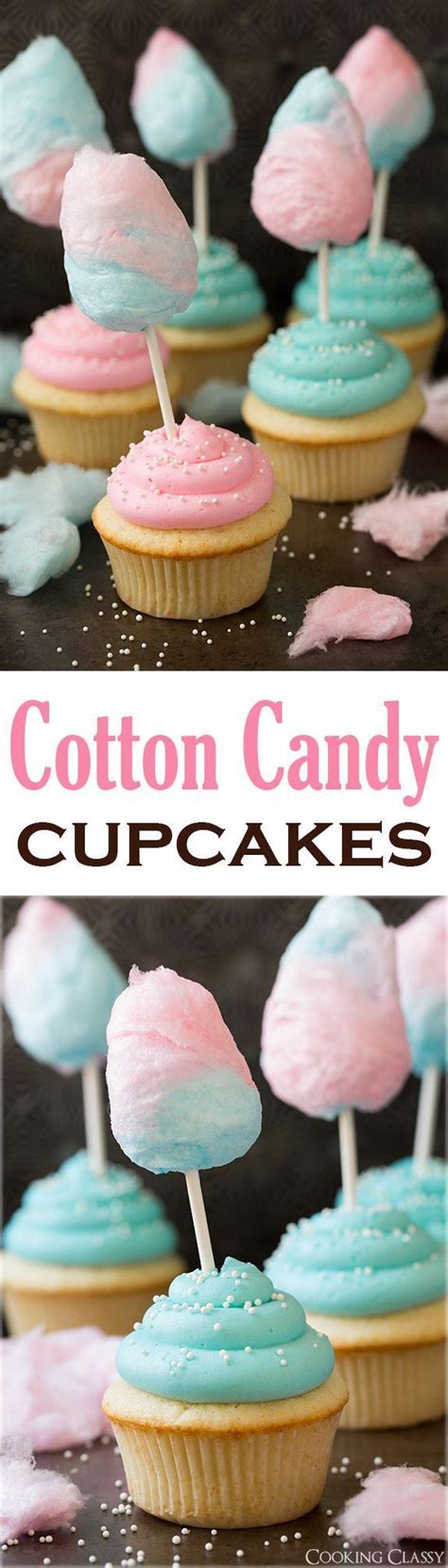 Cotton Candy Cupcakes Cooking Classy Cupcake Cakes Desserts Candy