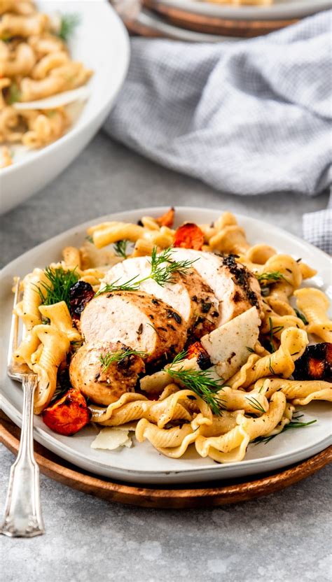 Balsamic Chicken And Roasted Carrot Pasta • The Whole Beet Kitchen