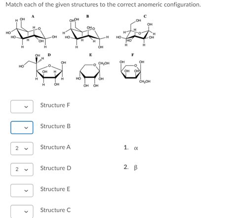 Solved Match each of the given structures to the correct | Chegg.com