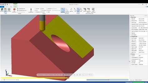 Tutorial Mastercam Toolpath D Finishing Raster Youtube