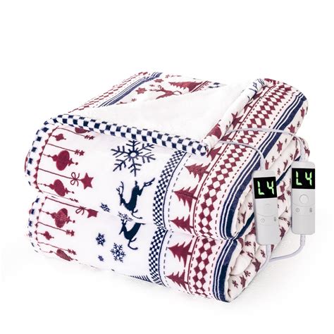 Snapklik NEXHOME PRO Christmas Electric Heated Blanket Queen Size