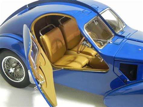 オートアート 1 18 ブガッティ タイプ 57SC アトランティック 1938 ブルー ワイヤースポークホイール Bugatti