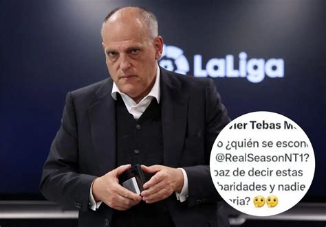 Javier Tebas sorprende a Twitter por preguntar quién es un usuario