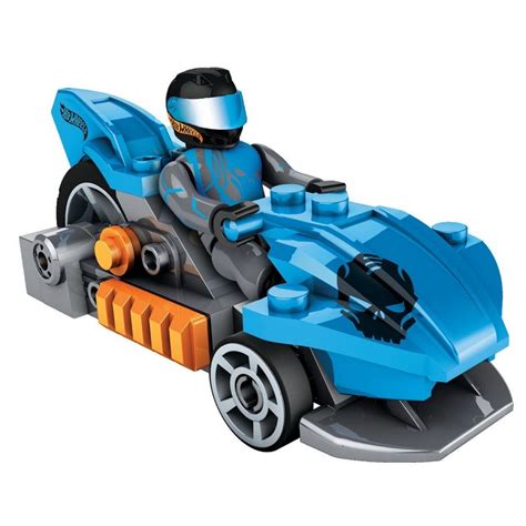 Megabloks Micro Hot Wheels Závodní auto s natahovacím lankem KIDS cz