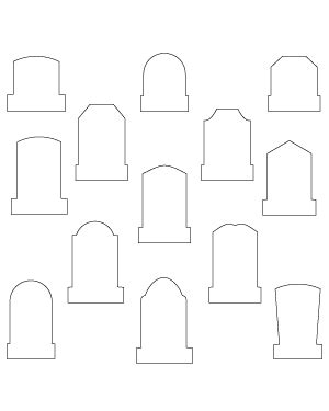 Blank Tombstone Clipart Halloween Stencils Halloween Props Diy Images