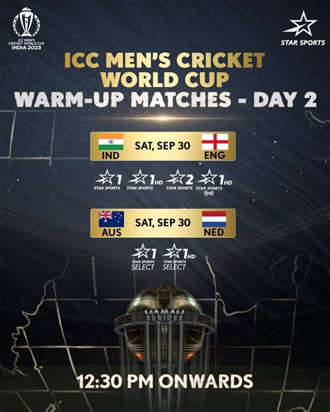 Warm Up Schedule For Today R Cricket