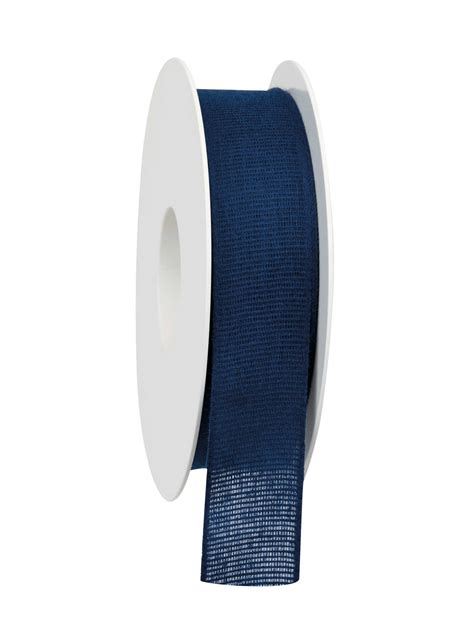 Taftband aus Baumwolle marineblau 25 mm breit günstig kaufen Eco