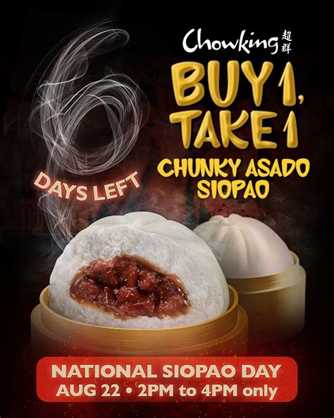 Chowking – Buy 1 Take 1 National Siopao Day | Manila On Sale