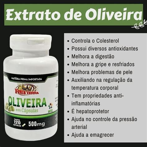 Extrato De Oliveira Mg C Psulas Rei Terra Parcelamento Sem Juros