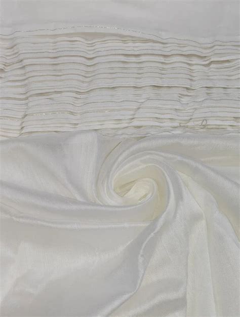 Plain Chanderi Cotton Fabric Plain Solids White At Rs 70 Meter In New