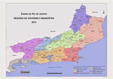 mapa politico  estado  rio de janeiro roaredu