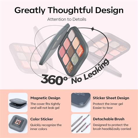 Modelones Juego de esmaltes de uñas de gel 9 colores de color rosa nude esmalte de gel sólido