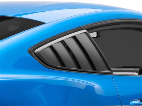 Mmd Mustang Quarter Window Louvers Matte Black Mustang