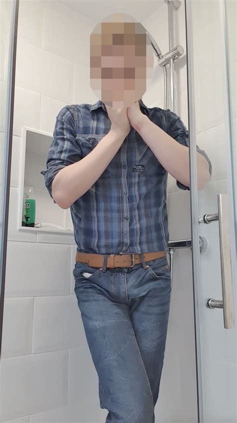 (MALE) @CP08102001 from twitter desperately flooding his jeans with